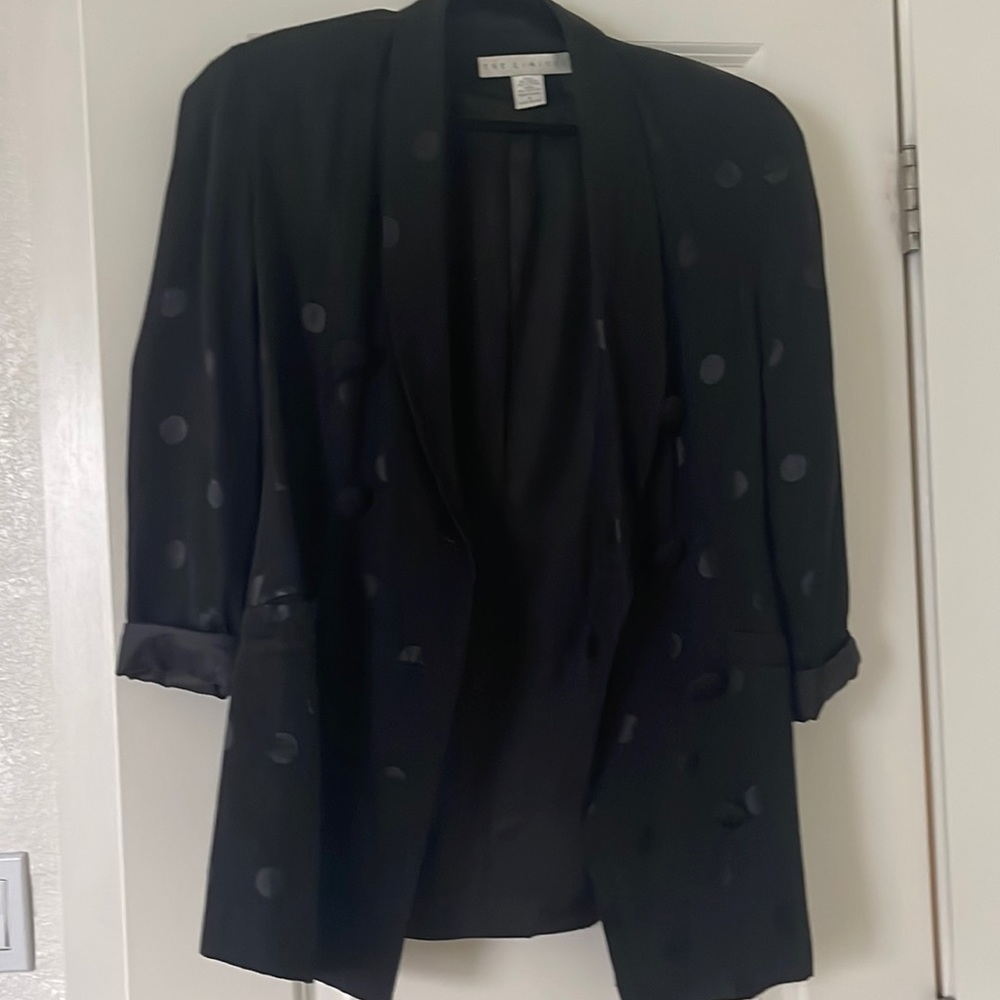 Vintage blazer with polka dot detail